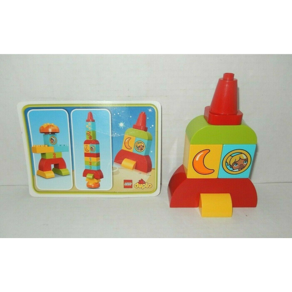 Lego Duplo 10815 My First Rocket Complete Set Moon Stars Spaceship 18 Pieces - Picture 9 of 9